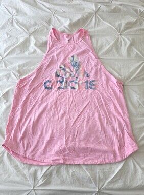Adidas Women’s Pink Graphic Logo Tank Top